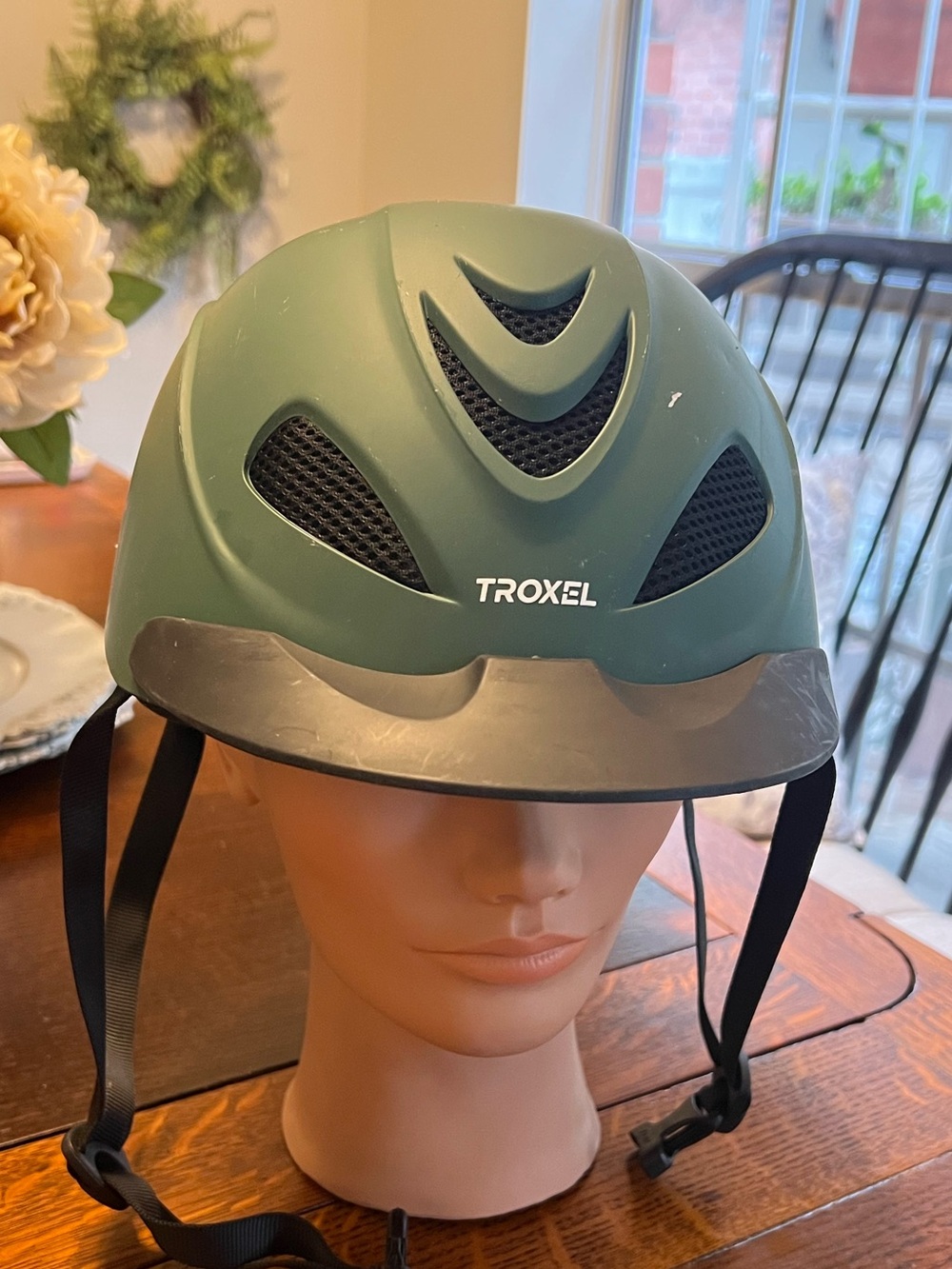 Troxel Liberty Matte Forest Green Riding Helmet size L